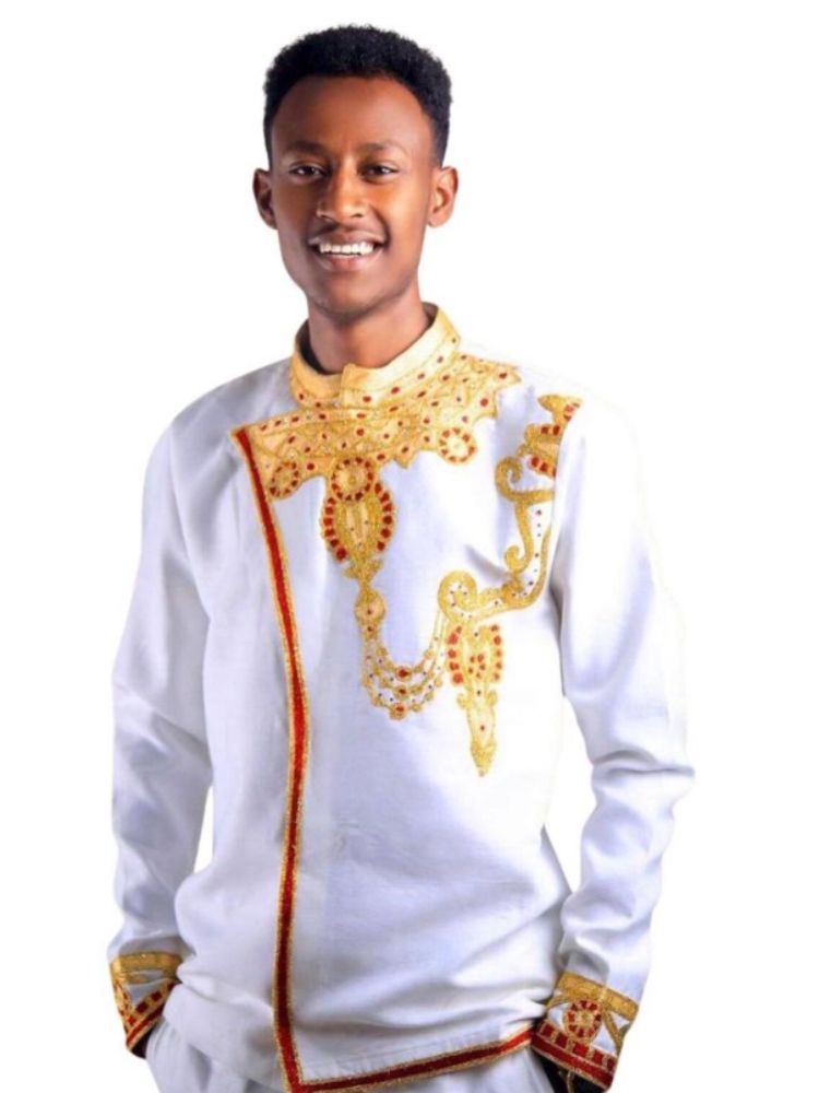 Ethiopian & Eritrean Men’s Traditional Wear | Handwoven Habesha Cultural Outfit 007
