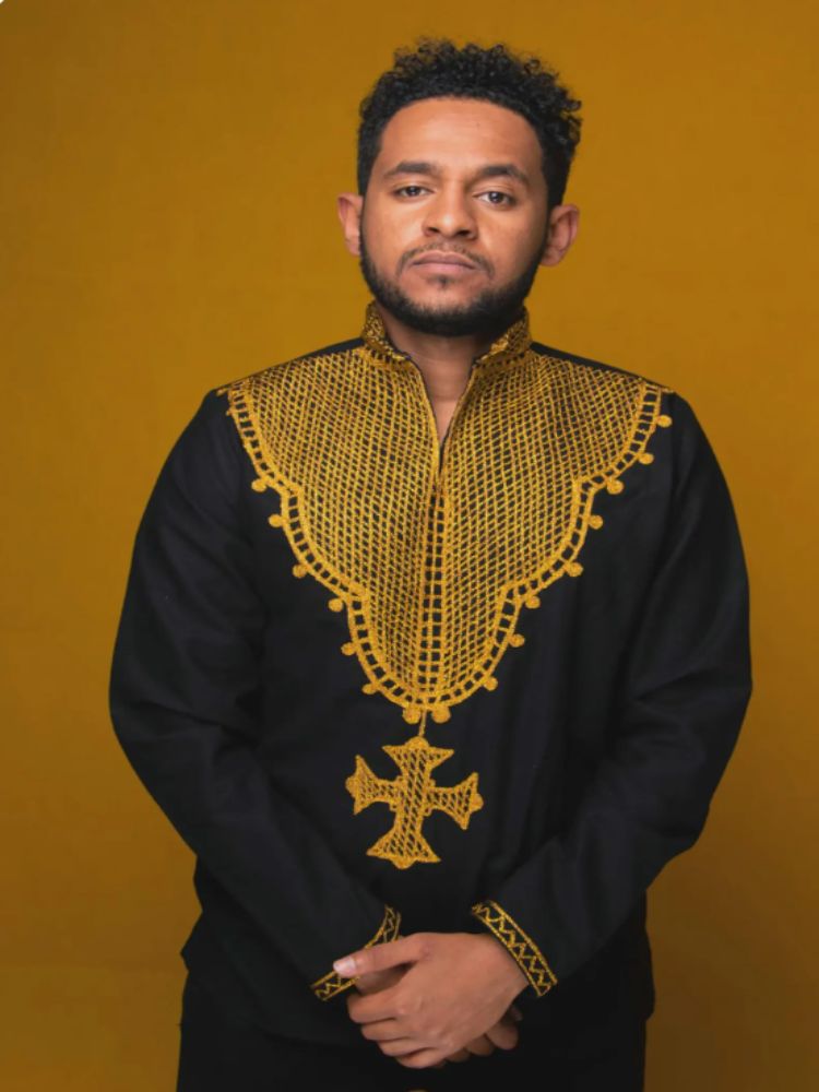 Ethiopian & Eritrean Men’s Traditional Wear | Handwoven Habesha Cultural Outfit 008