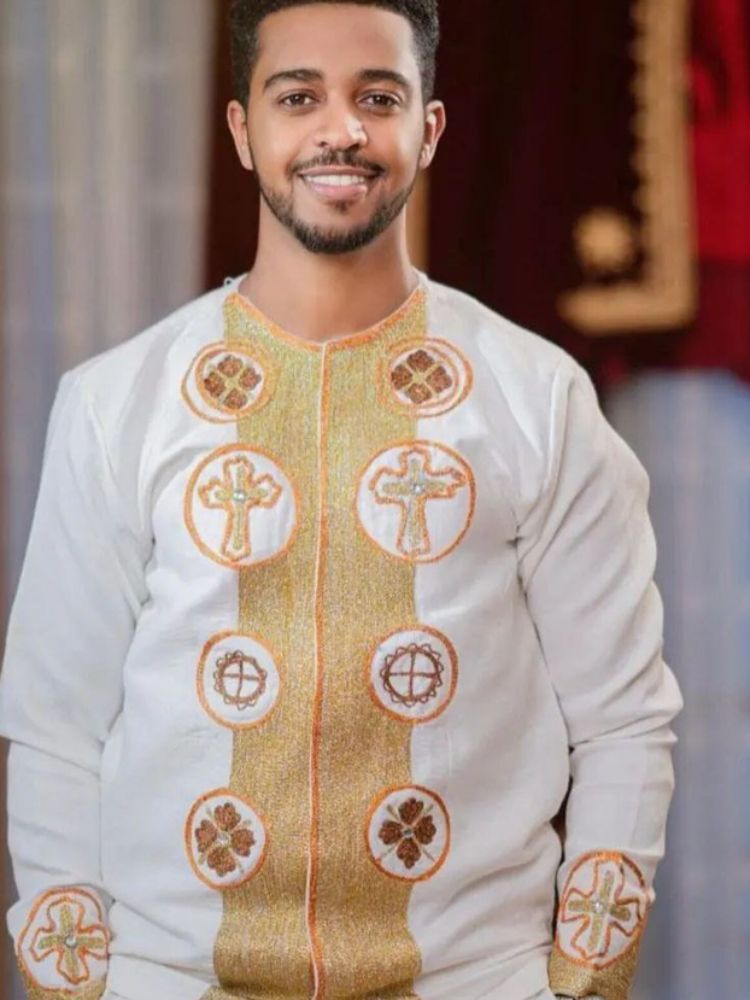 Ethiopian & Eritrean Men’s Traditional Wear | Handwoven Habesha Cultural Outfit 010