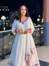 Exquisite Habesha Dress Modern Habesha Kemis Traditional Eritrean/Ethiopian dress for All Habesha Events 002