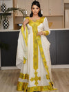 Exquisite Habesha Dress Modern Habesha Kemis Traditional Eritrean/Ethiopian dress for All Habesha Events 018