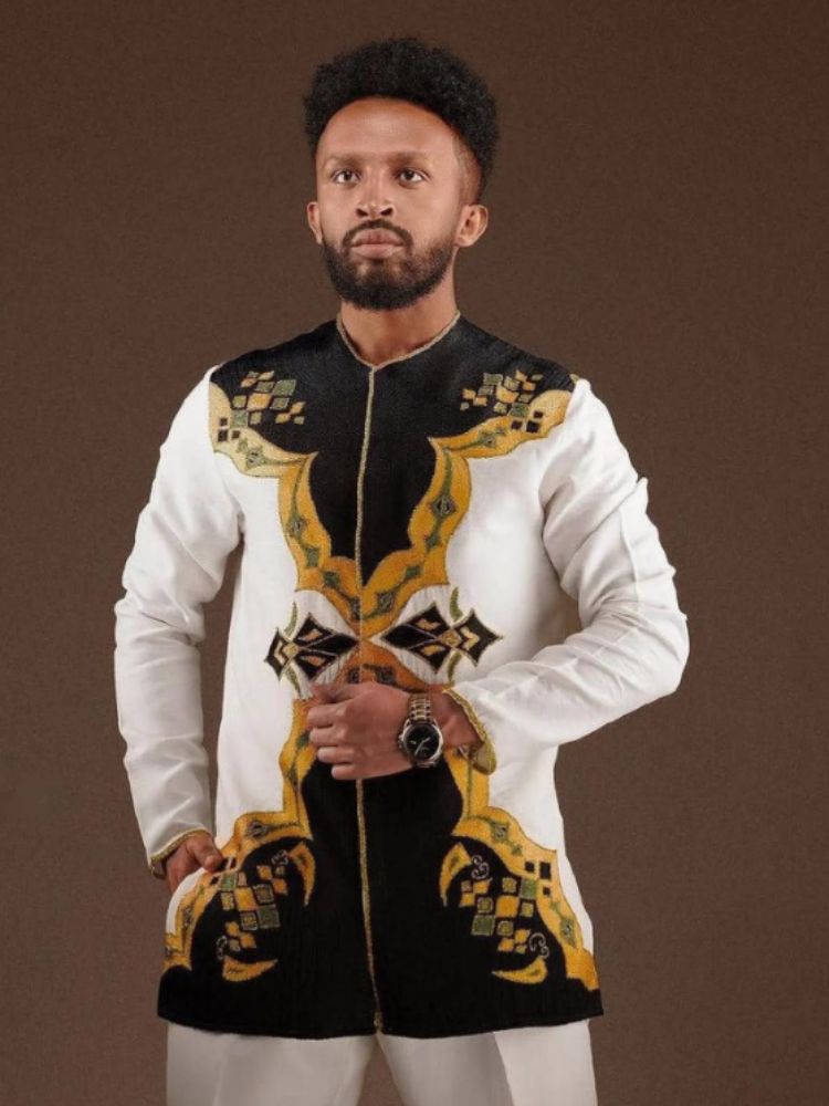 Ethiopian & Eritrean Men’s Traditional Wear | Handwoven Habesha Cultural Outfit 019