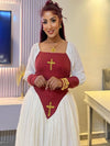 Habesha Dress Modern Habesha Kemis Ethiopian/Eritrean Dress 083
