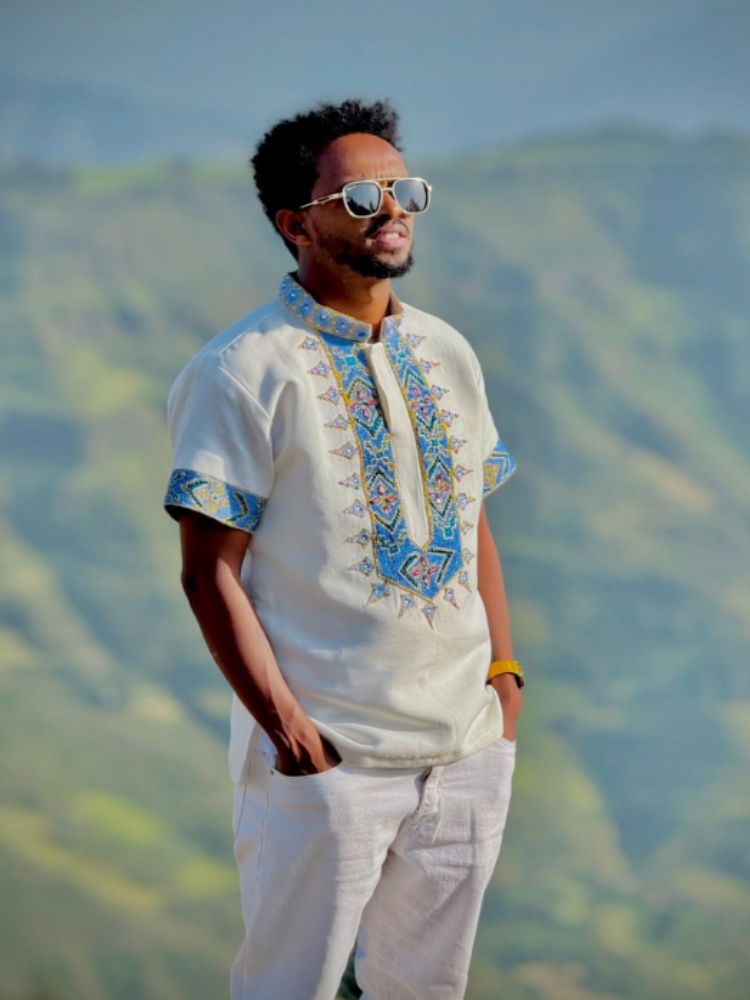 Ethiopian & Eritrean Men’s Traditional Wear | Handwoven Habesha Cultural Outfit 002