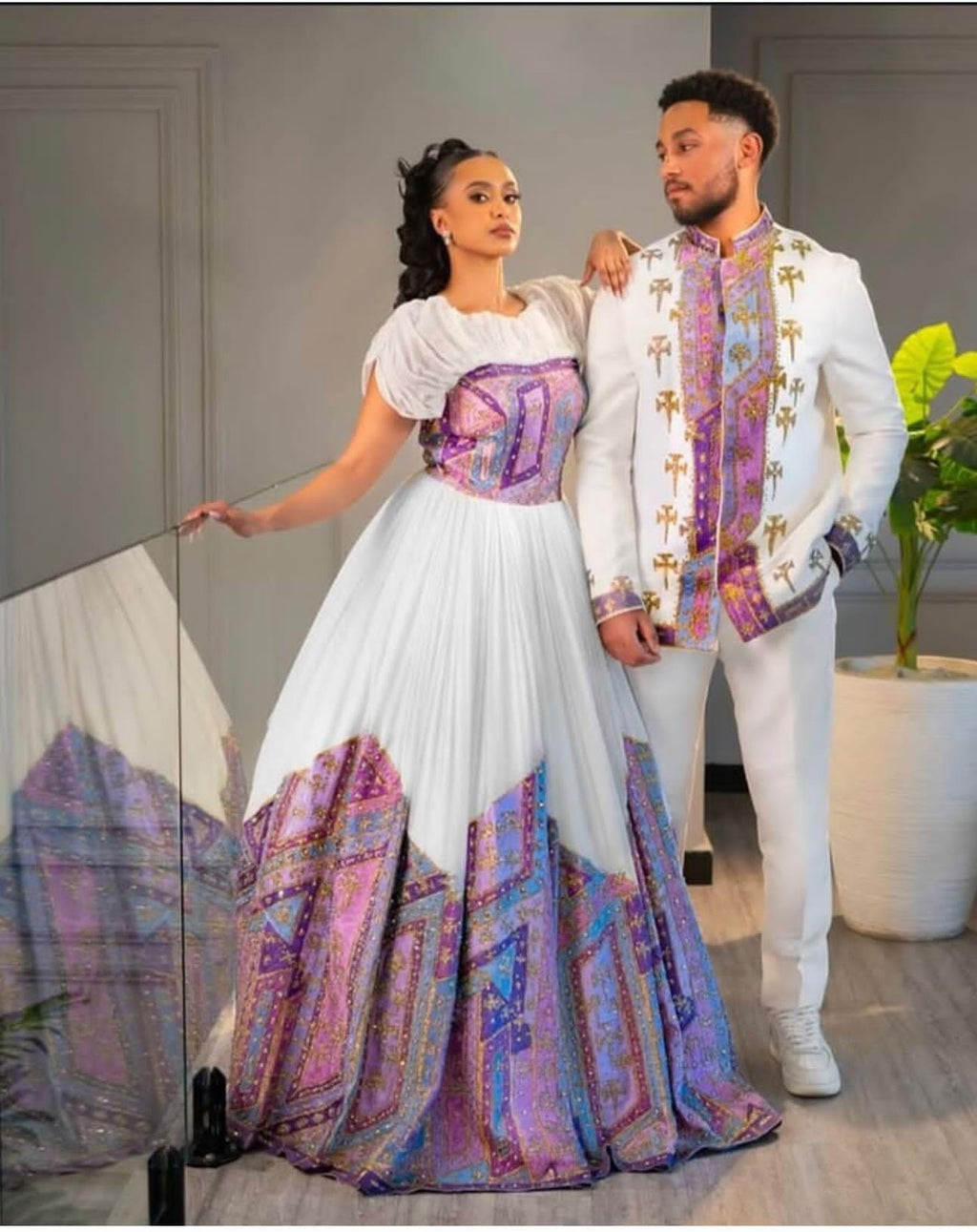 Ethiopian/ Eritrean Matching couple outfit