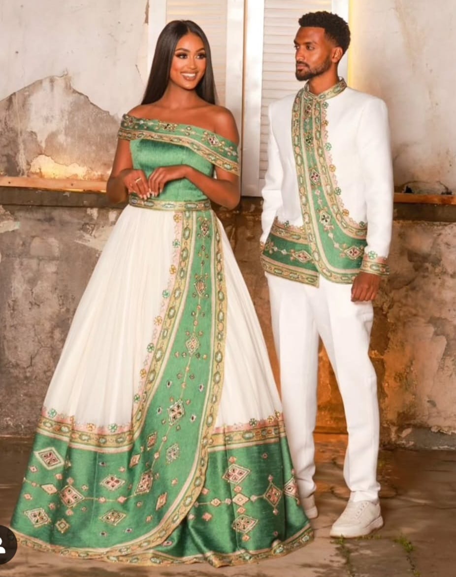 Ethiopian/ Eritrean Matching couple outfit